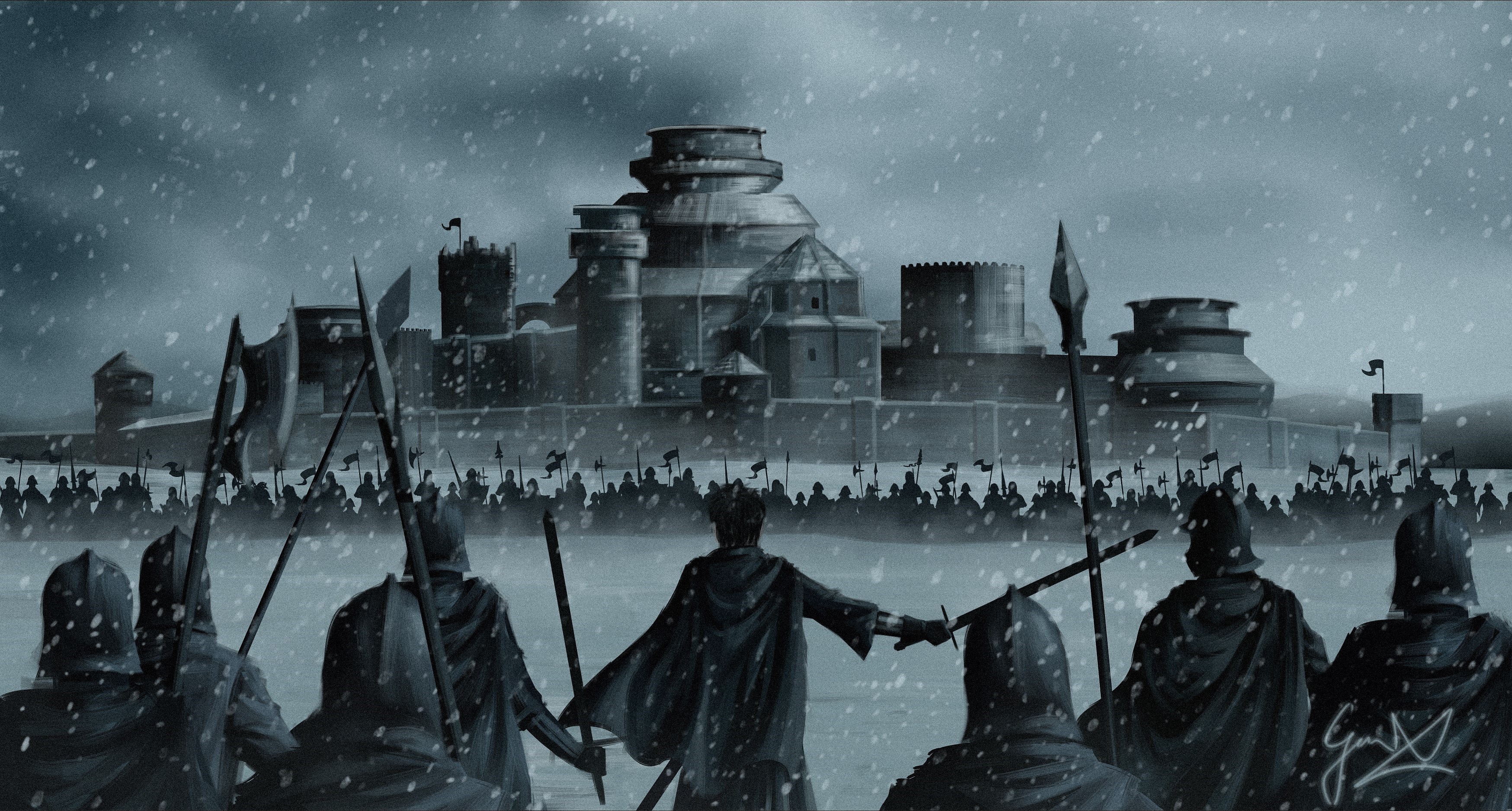 Game Of Thrones Battle Winterfell Wallpaper And Background
