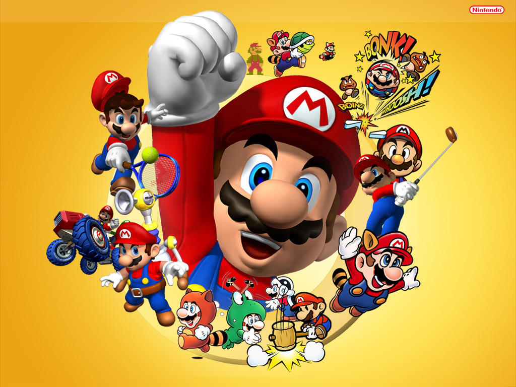 Dan Dareorg   Mario Memories Wallpaper 1024 x 768 Pixels