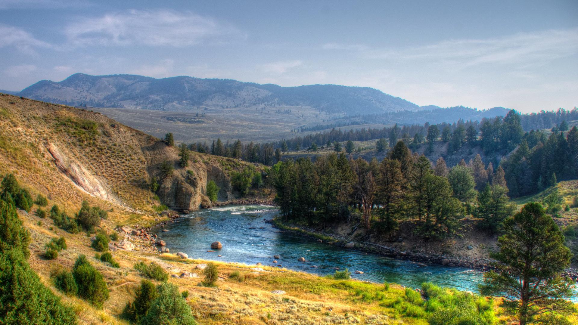 Wonderful Yellowstone River HDr High Quality And