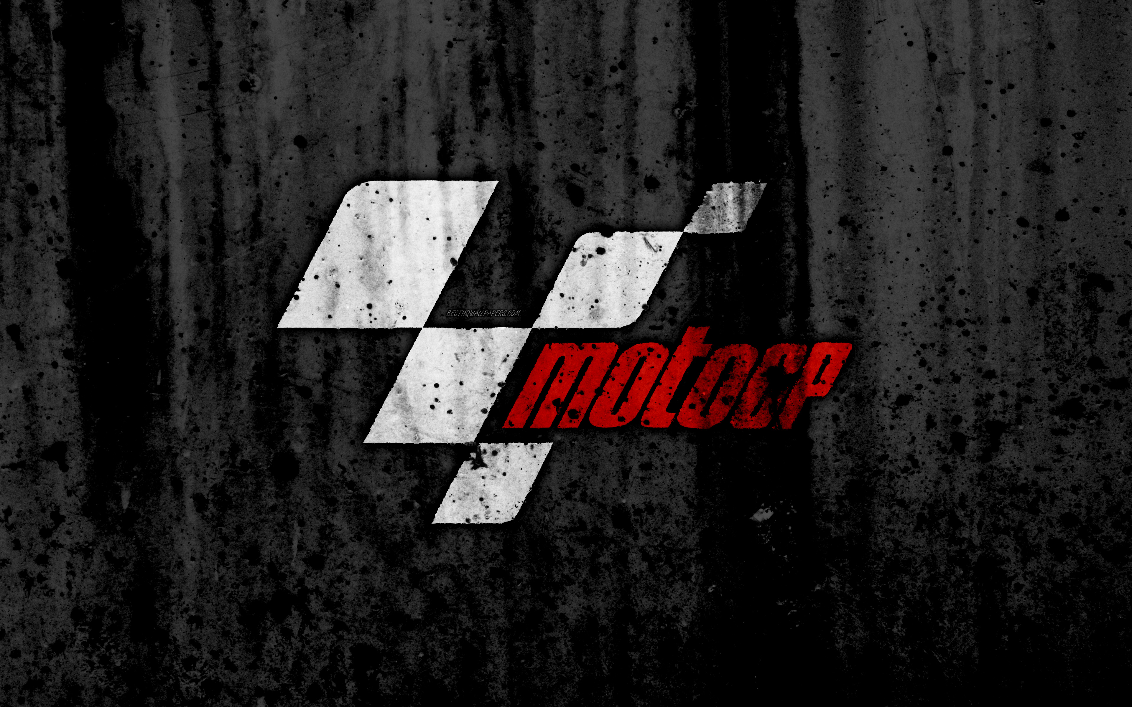 Wallpaper Motogp 4k Logo Grunge Black Background