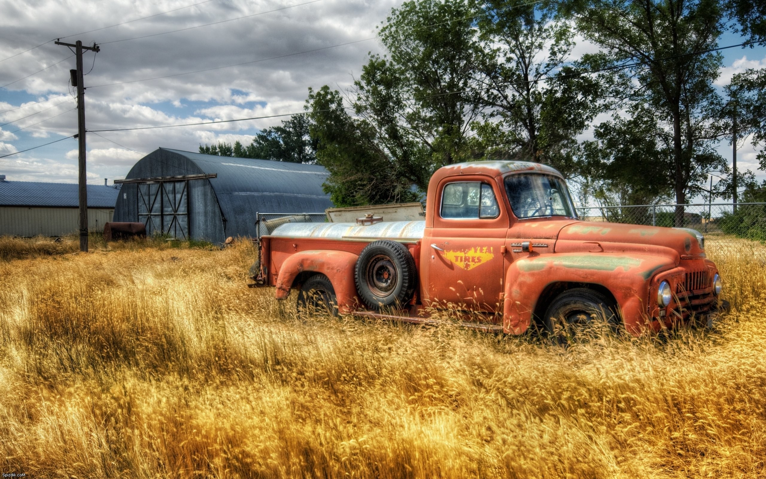 Old Rusted Truck Wallpaper Stock Photos