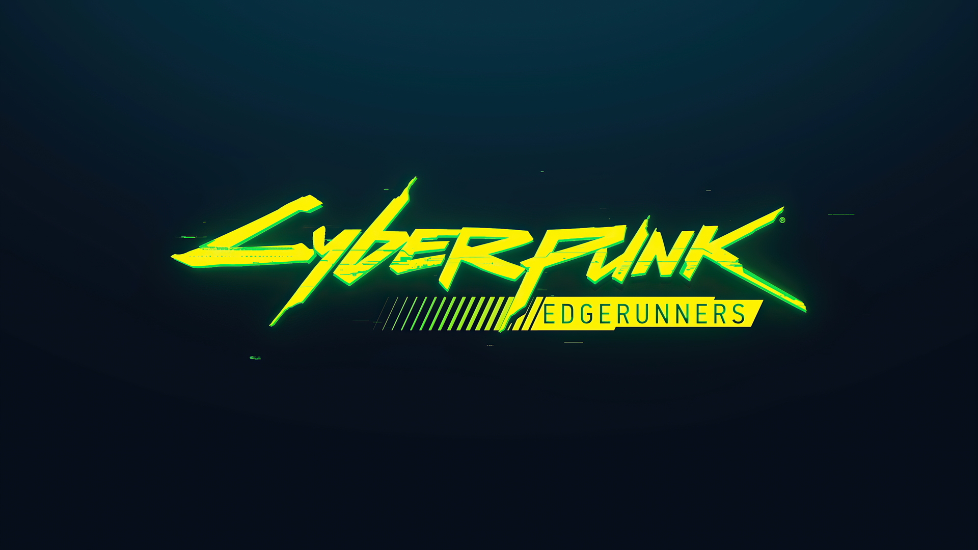 Cyberpunk: Edgerunners logo on a dark background