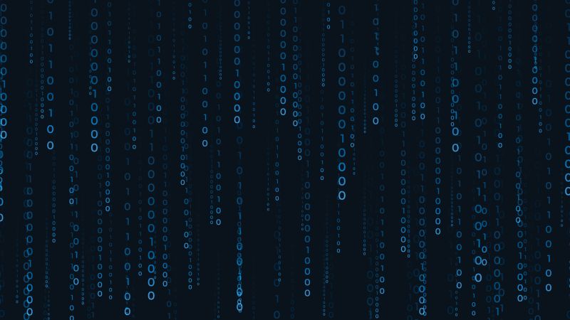 4k Binary Wallpaper