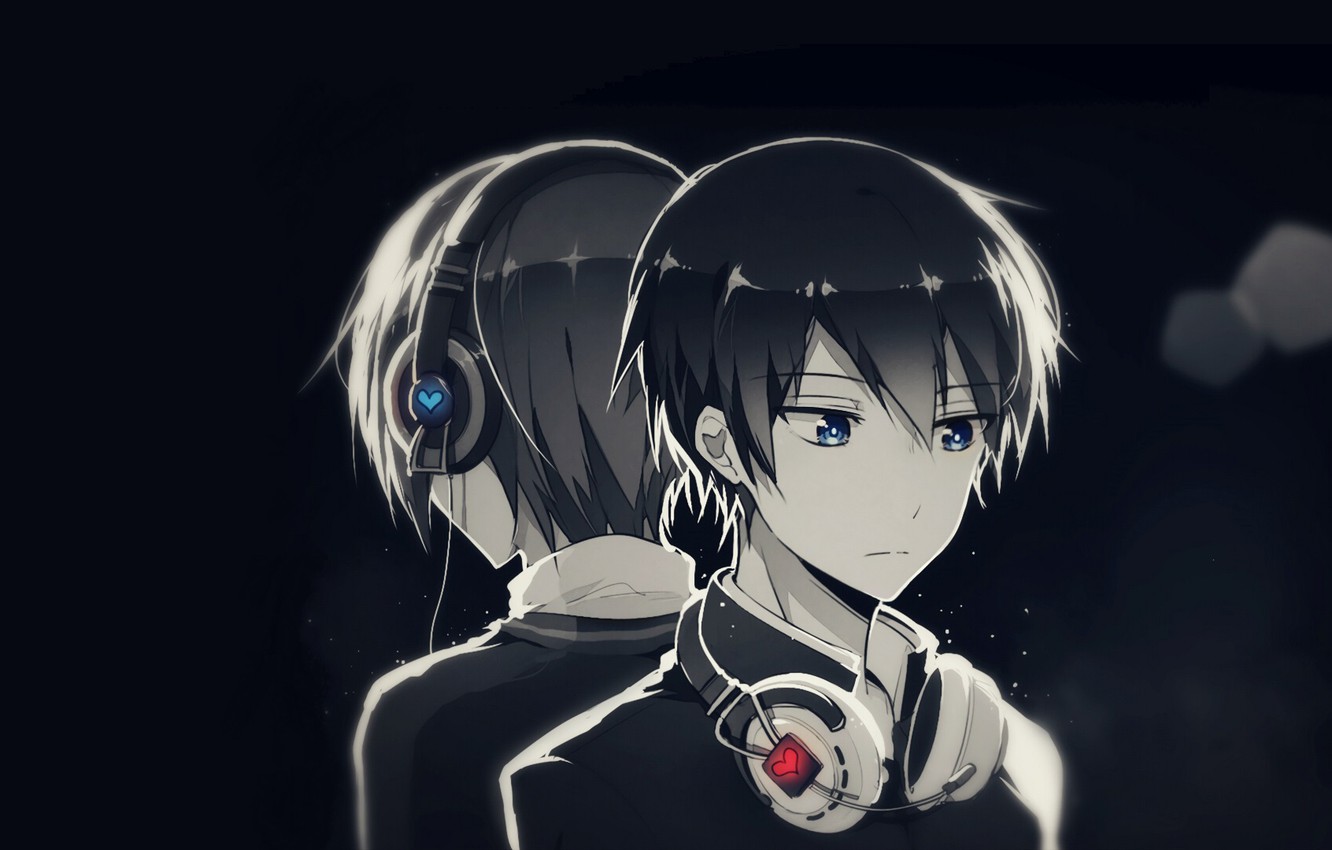 anime boy wearing headphones clear background by BlackWhite101 on  DeviantArt