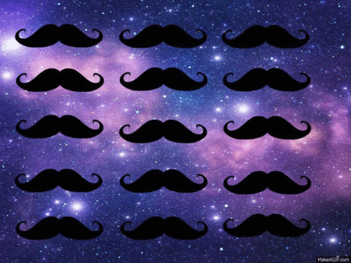 Galaxy Mustache Wallpaper