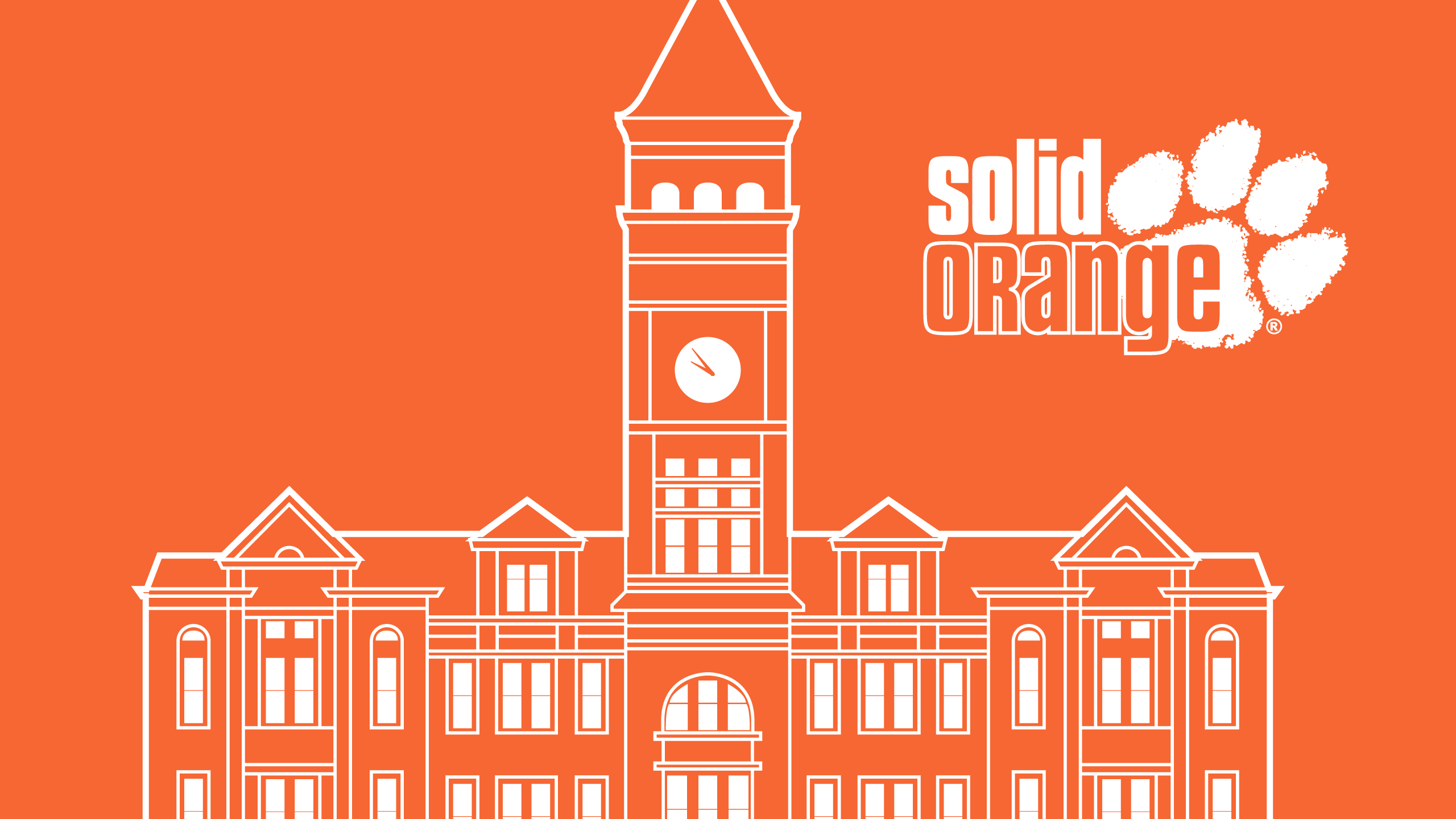 Clemson University Solid Orange