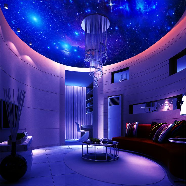 Galaxy Star Ceiling Bedroom Theme Restaurant Ktv Room Mural Wallpaper
