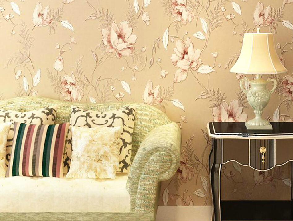 American Country Vintage Floral Wallpaper 3d Living Room House