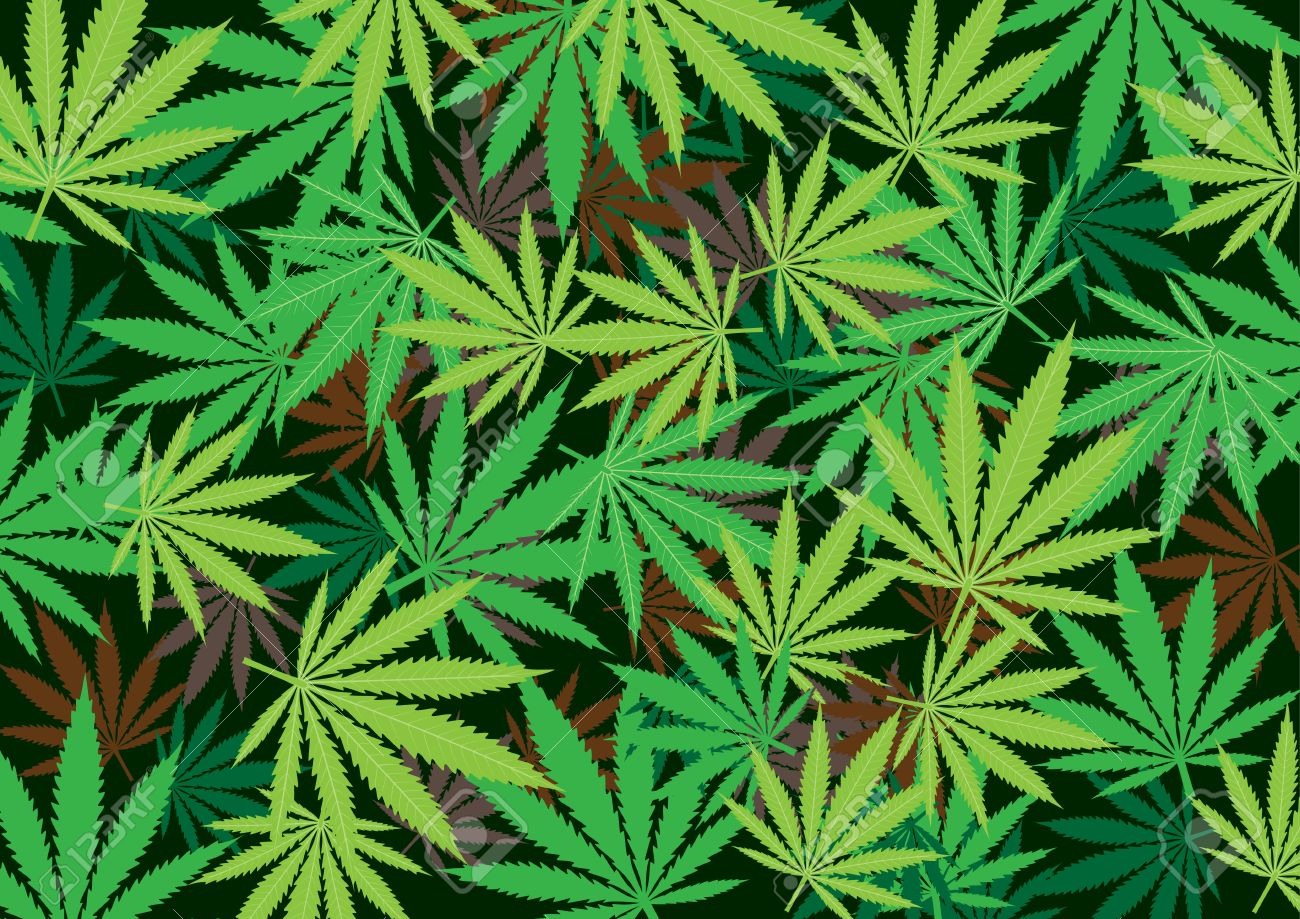 Cannabis Hemp Texture Marijuana Background Green Smoke
