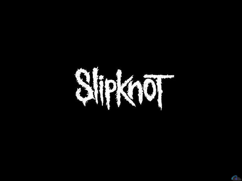 Wallpaper Black Slipknot Logo On