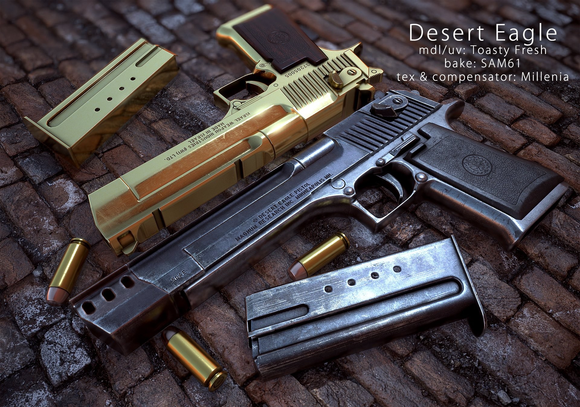 Desert Eagle Pistol Desktop Background High Definition