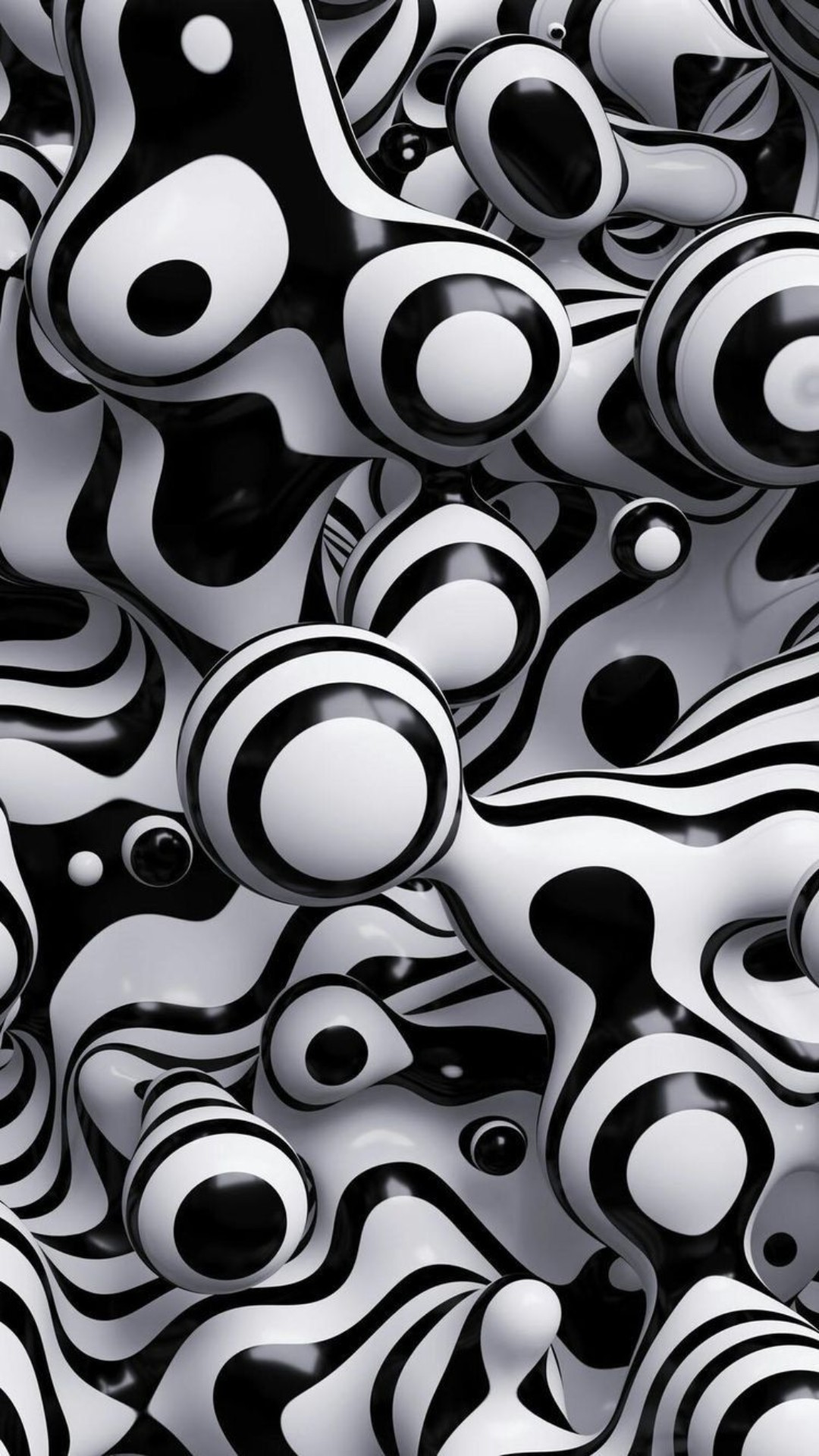 Black And White Abstract Wallpaper HD