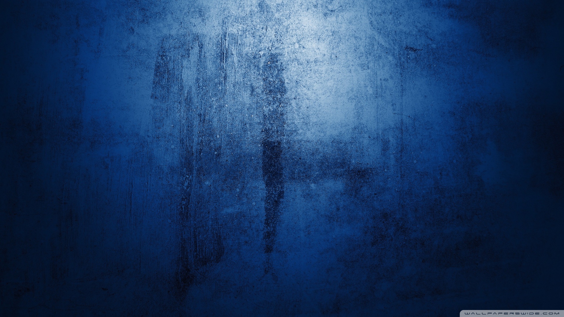 Blue Concrete Wall Wallpaper