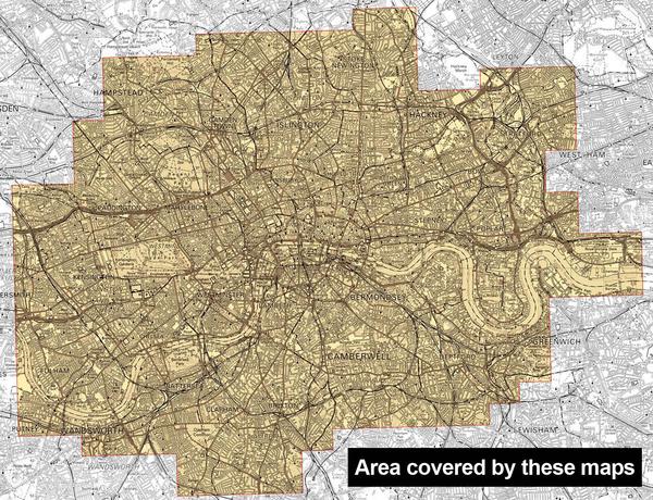 Map Wallpaper Vintage Ordnance Survey London Town Plans From Love