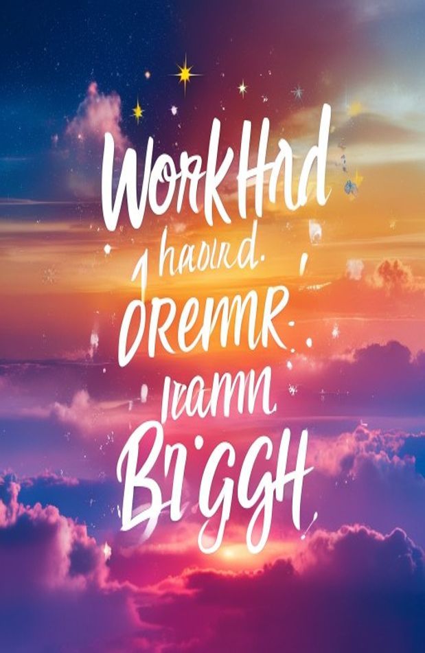 Work Hard Dream Big Wallpaper