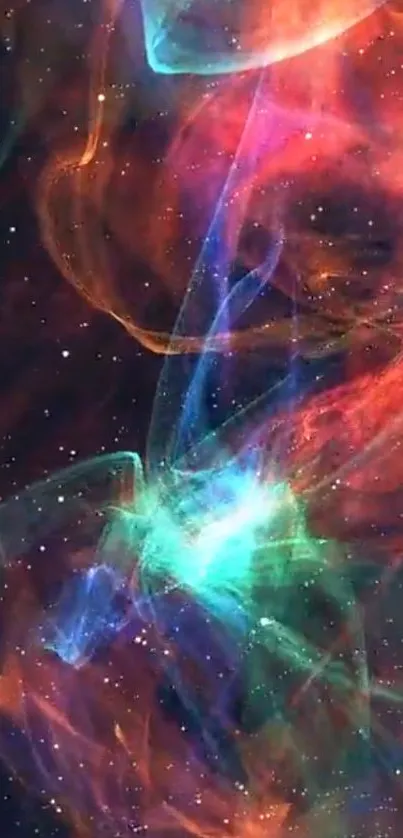 Colorful Nebula Galaxy Art Wallpaper