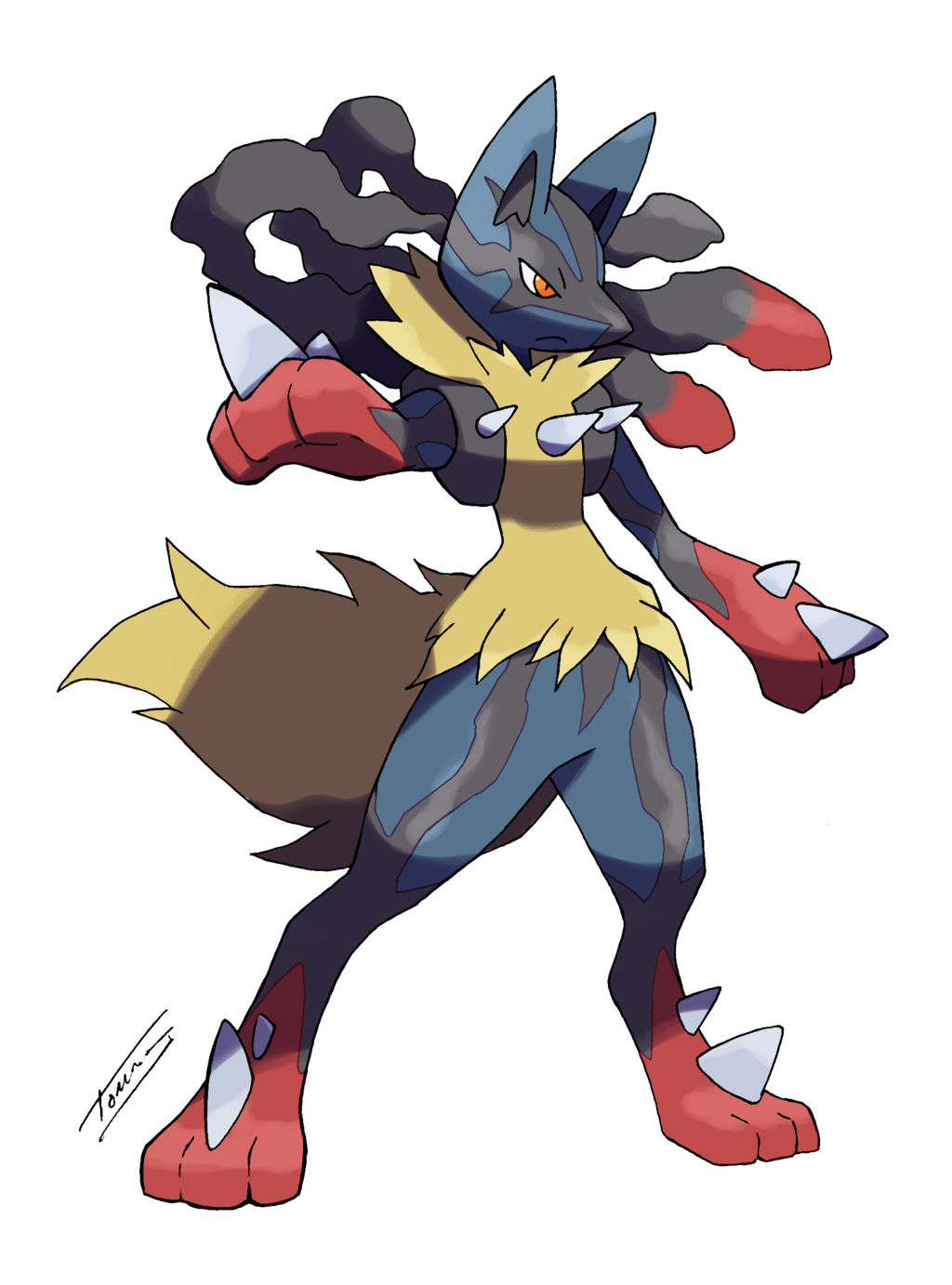 Lucario Mega Form by Tomycase on
