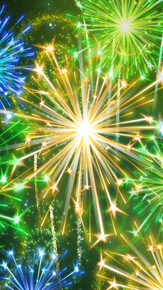 New Years Eve Fireworks iPhone 5s Ipod Wallpaper