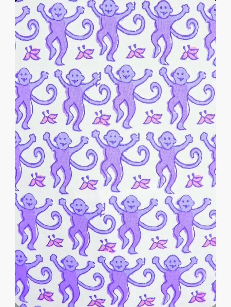 Purple Preppy Monkeys Greeting Card for Sale by preppy designzz
