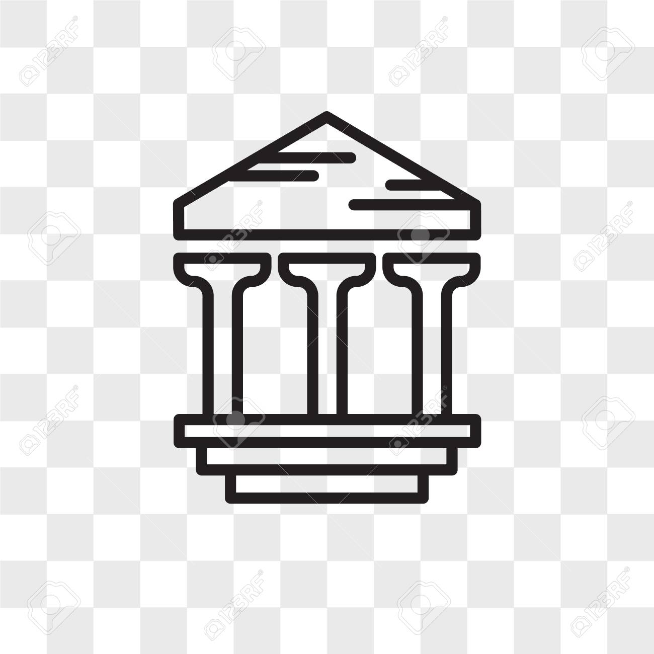 Archaeological Vector Icon Isolated On Transparent Background