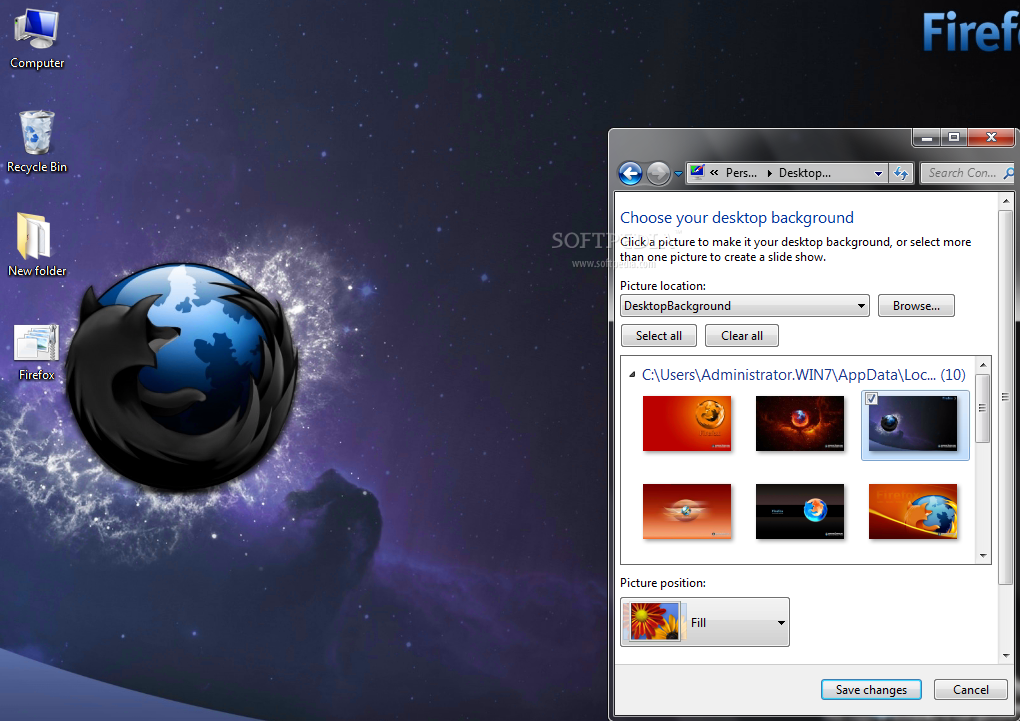 Sample Of How Firefox Windows Theme Will Look Like On Your Desktop
