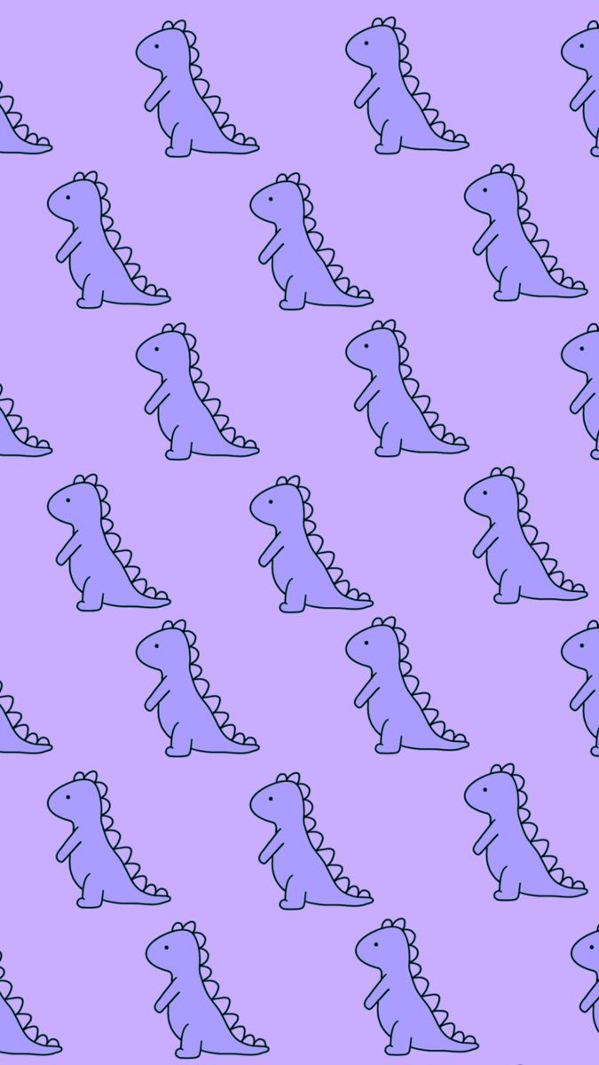 iPhone Wallpaper Purple Dinosaur