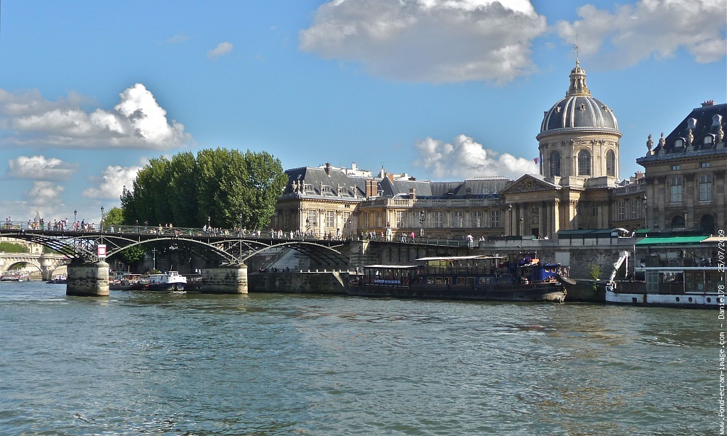 Le Pont Des Arts Et L Institut De F Dans Photo France Paris