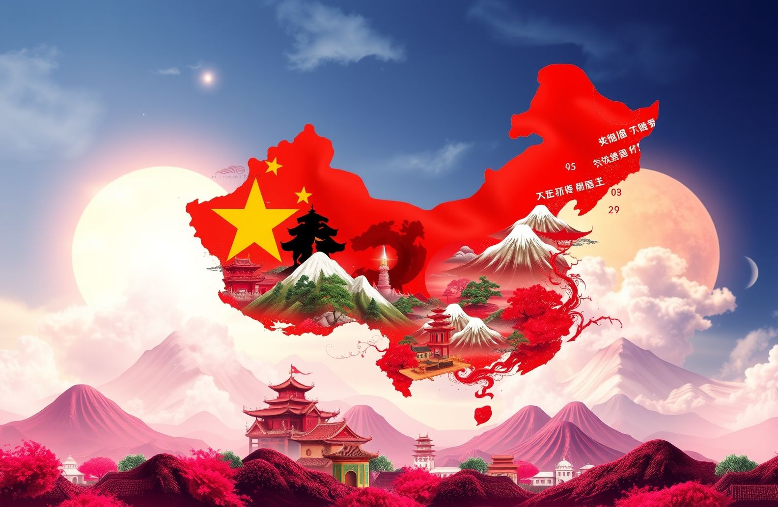 China Flag Wallpaper