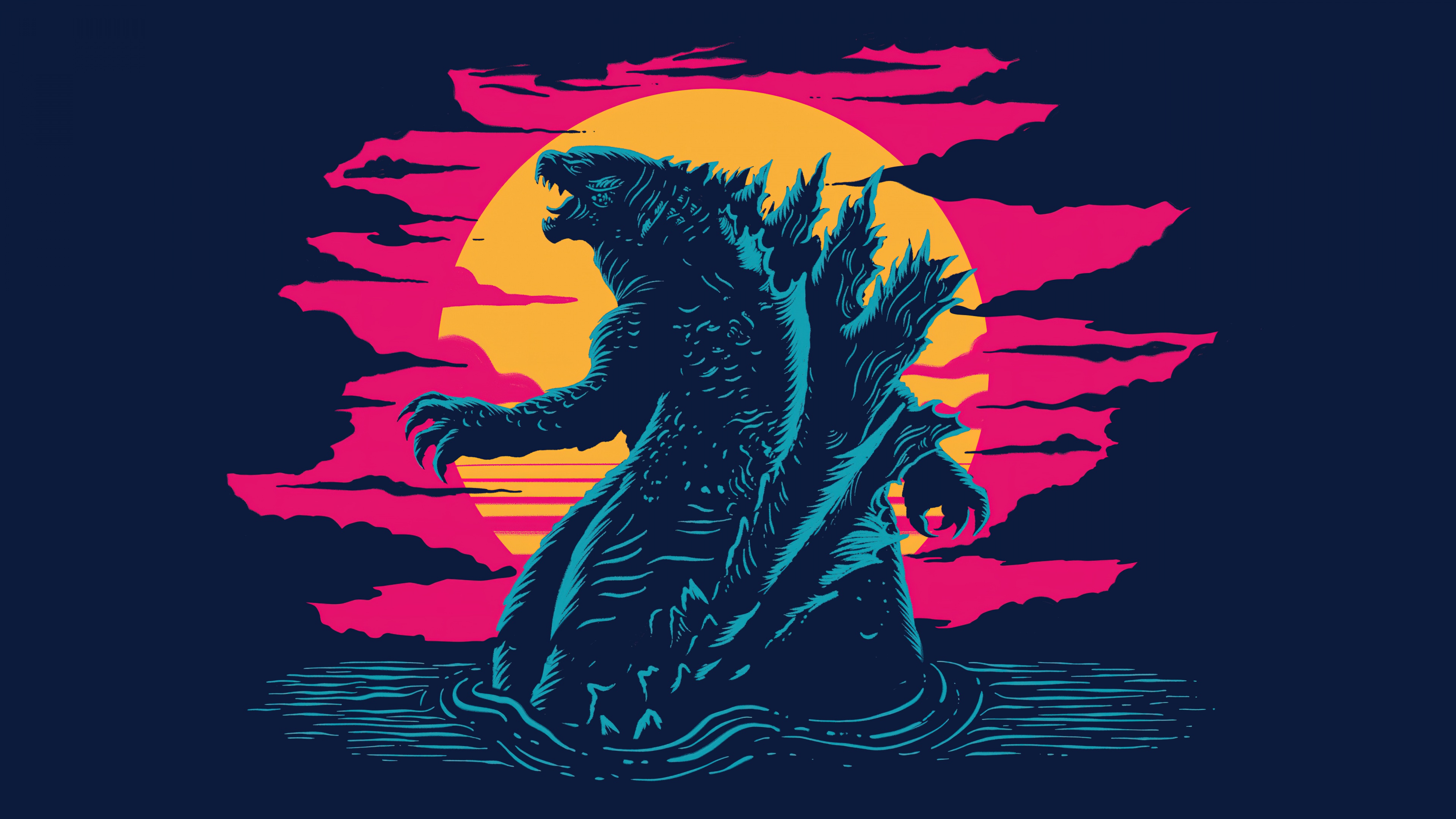Godzilla Wallpaper 4k Artwork 5k Kaiju