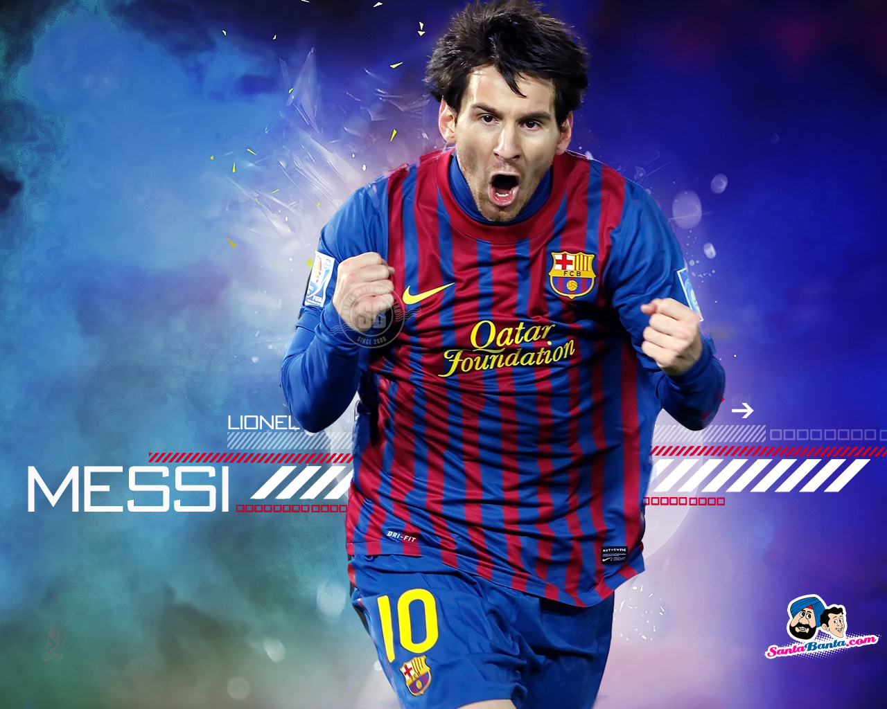 Lionel Messi Barcelona Wallpaper For Desktop 1280x1024