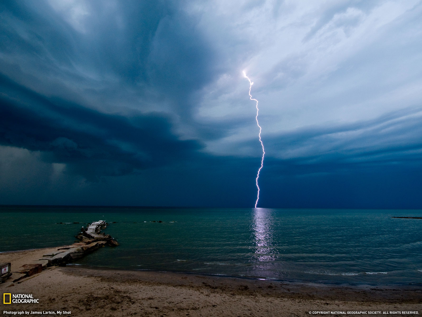 National Geographic Bolt Lightning Bolts Beaches Wallpaper