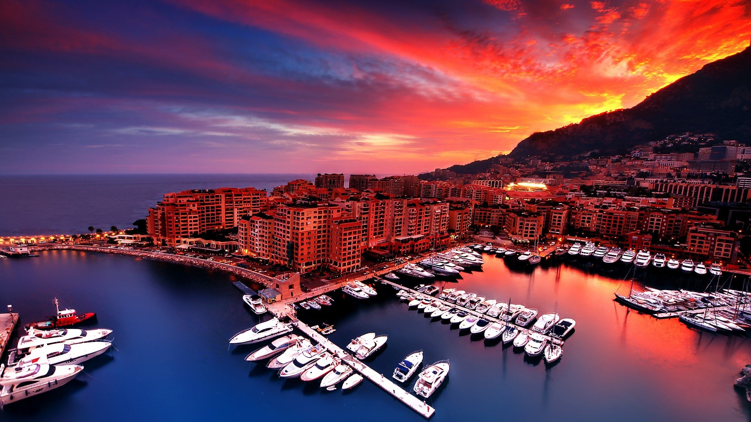 Cityscape Monaco Wallpaper