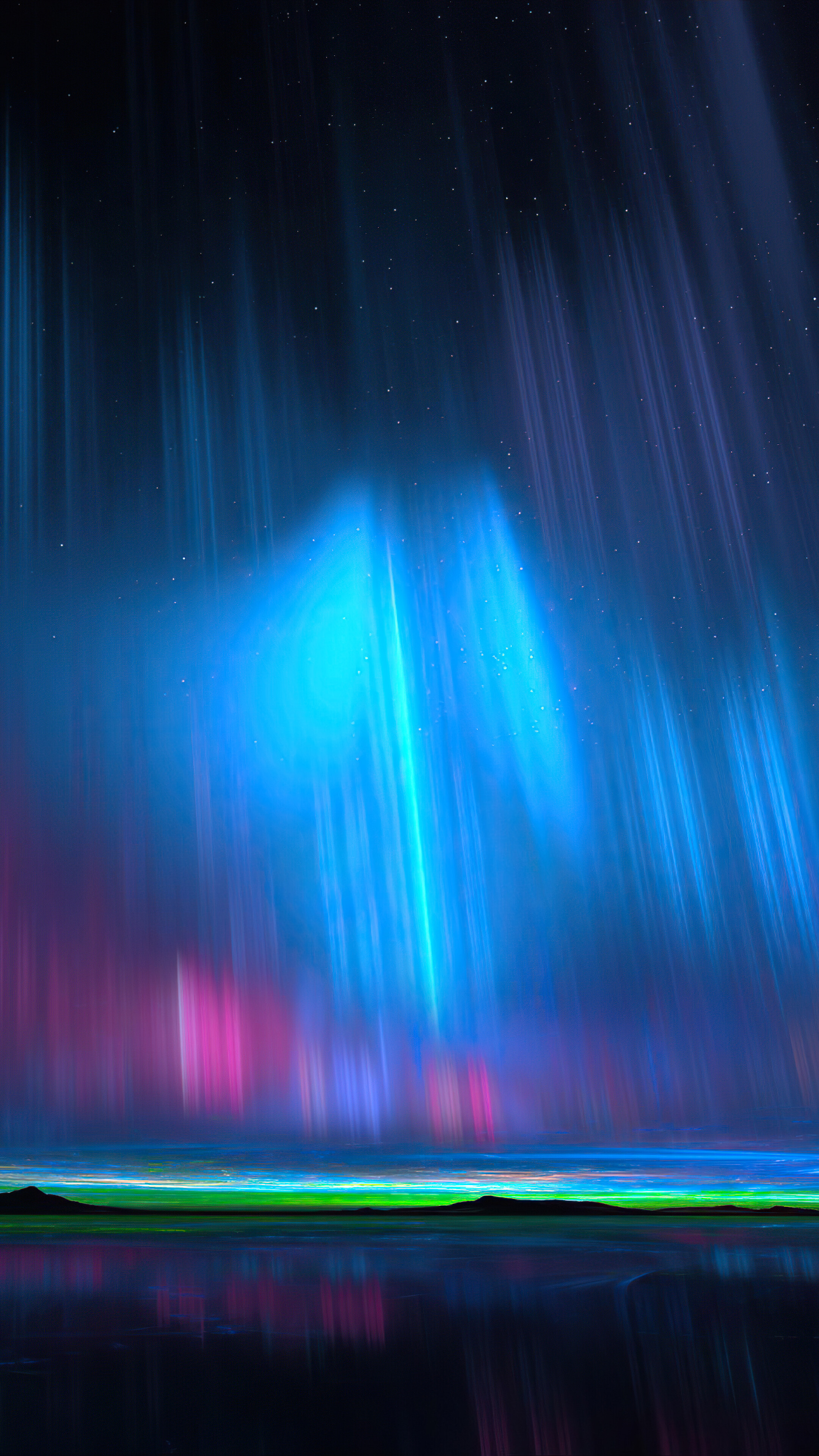 Northern Lights Aurora Borealis Night Sky Scenery 4k Wallpaper
