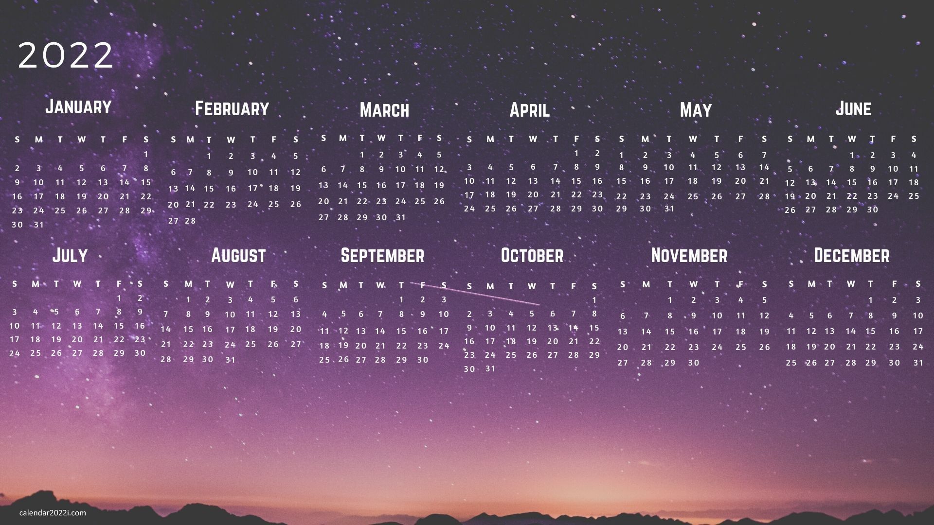 Beautiful 2022 Calendar HD Wallpapers Free Download 4K   Best of