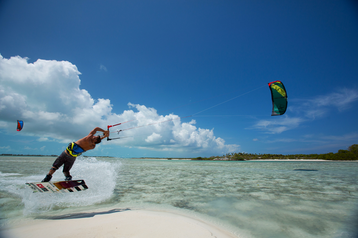 Best Kiteboarding Wallpaper Youri Zoon Flying Over A Tropical Sandbar
