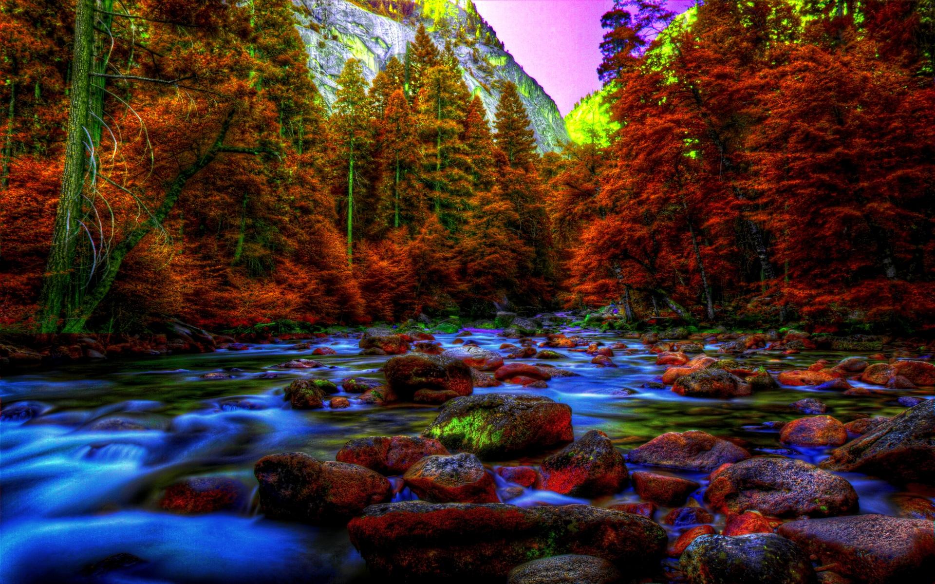 Desktop Wallpaper Yosemite Usa HDri Nature Parks Stones
