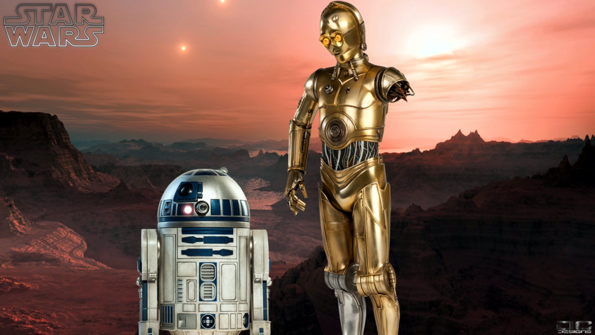 Star Wars C3po And R2d2 By D Cdesigns