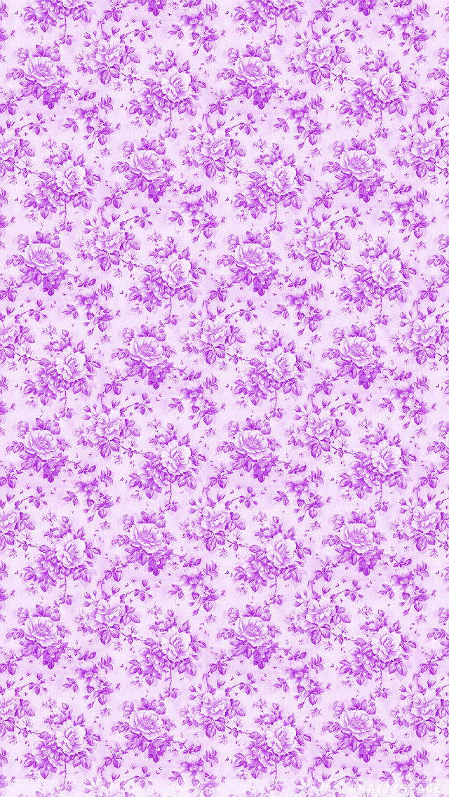 Wallpaper Installing This Purple Floral iPhone Is Very Easy