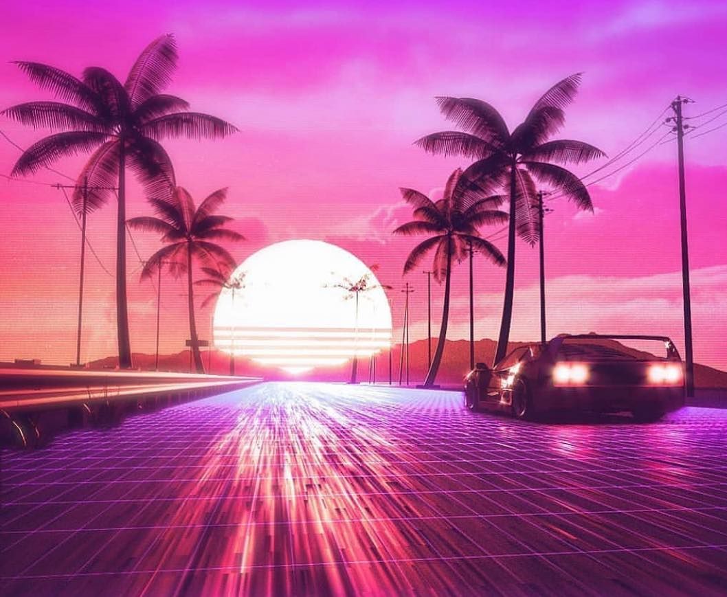 30 Heat waves ideas waves night aesthetic vaporwave wallpaper