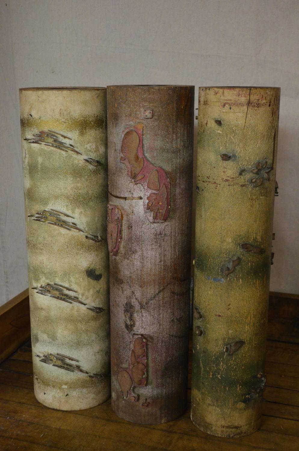 Antique, French Wallpaper Printing Rollers - Price Per Roller