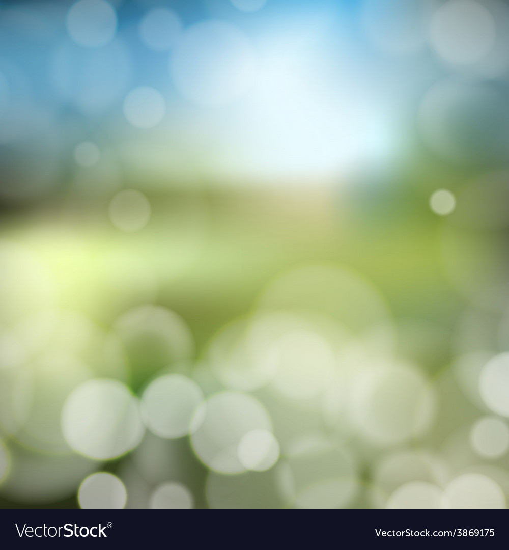 Blurry Background With Bokeh Effect Abstract Vector Image