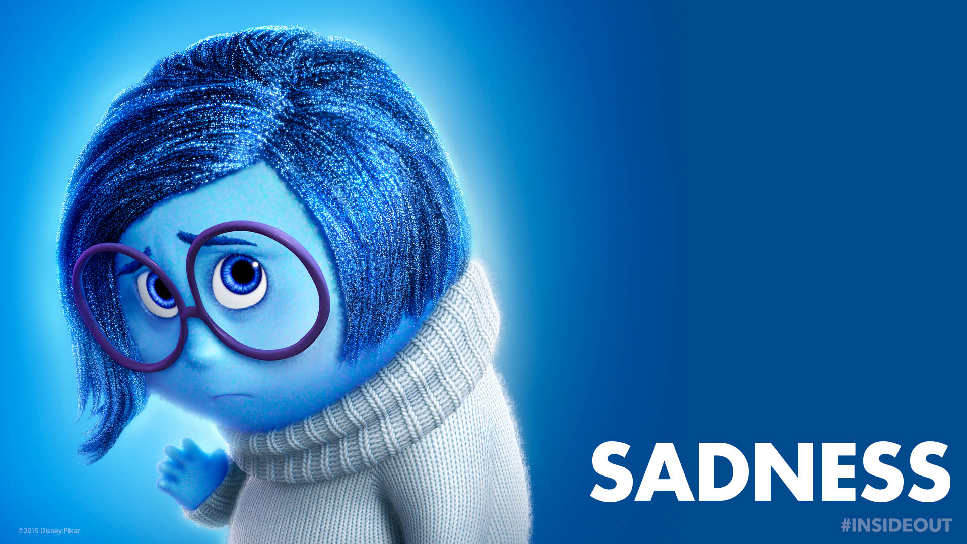Inside Out character Sadness   Disney Pixar   1920x1080