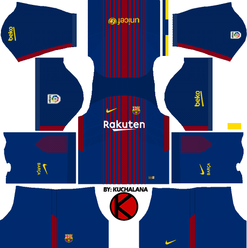 Barcelona Nike Kits Dream League Soccer
