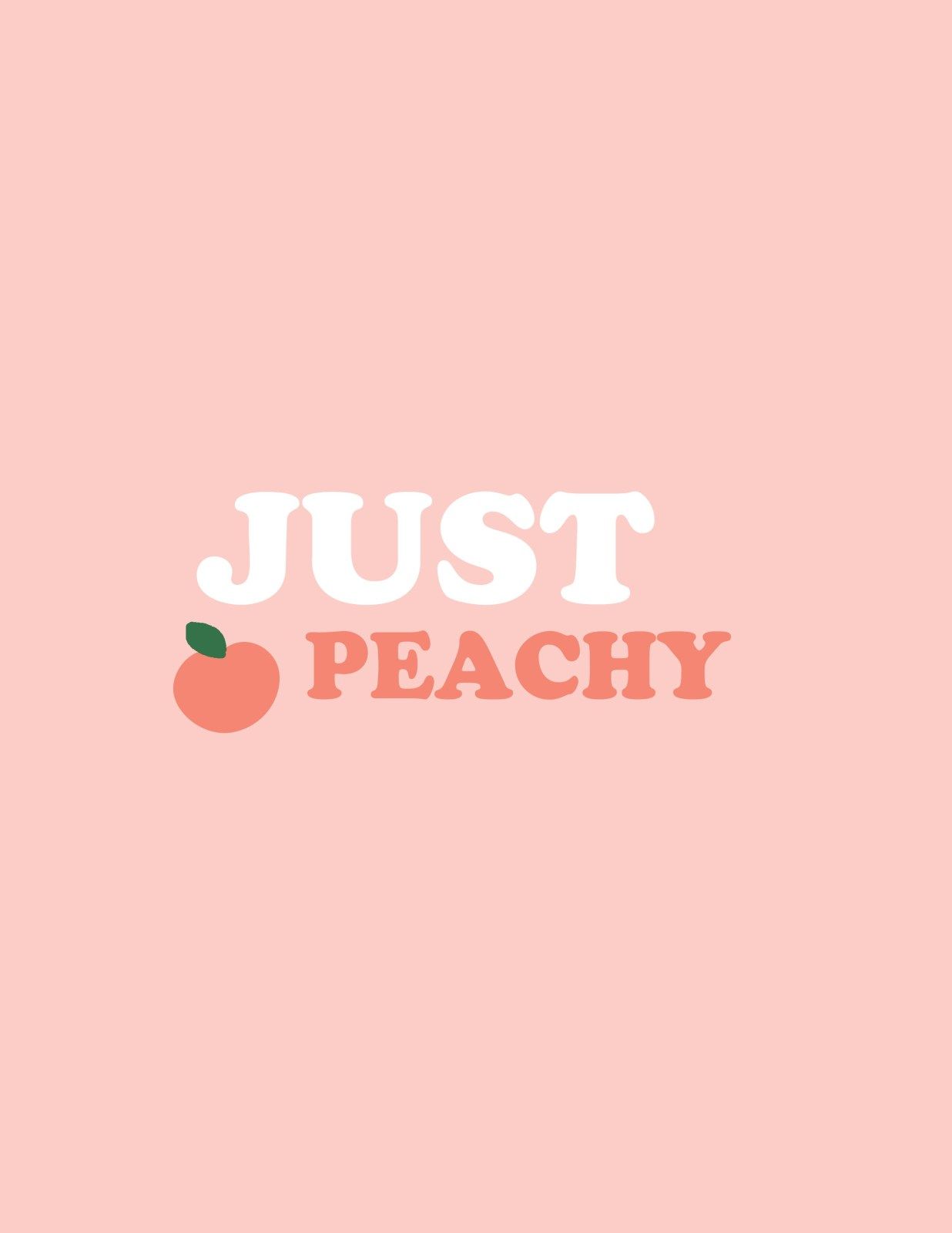 Just Peachy Printable Wallpaper