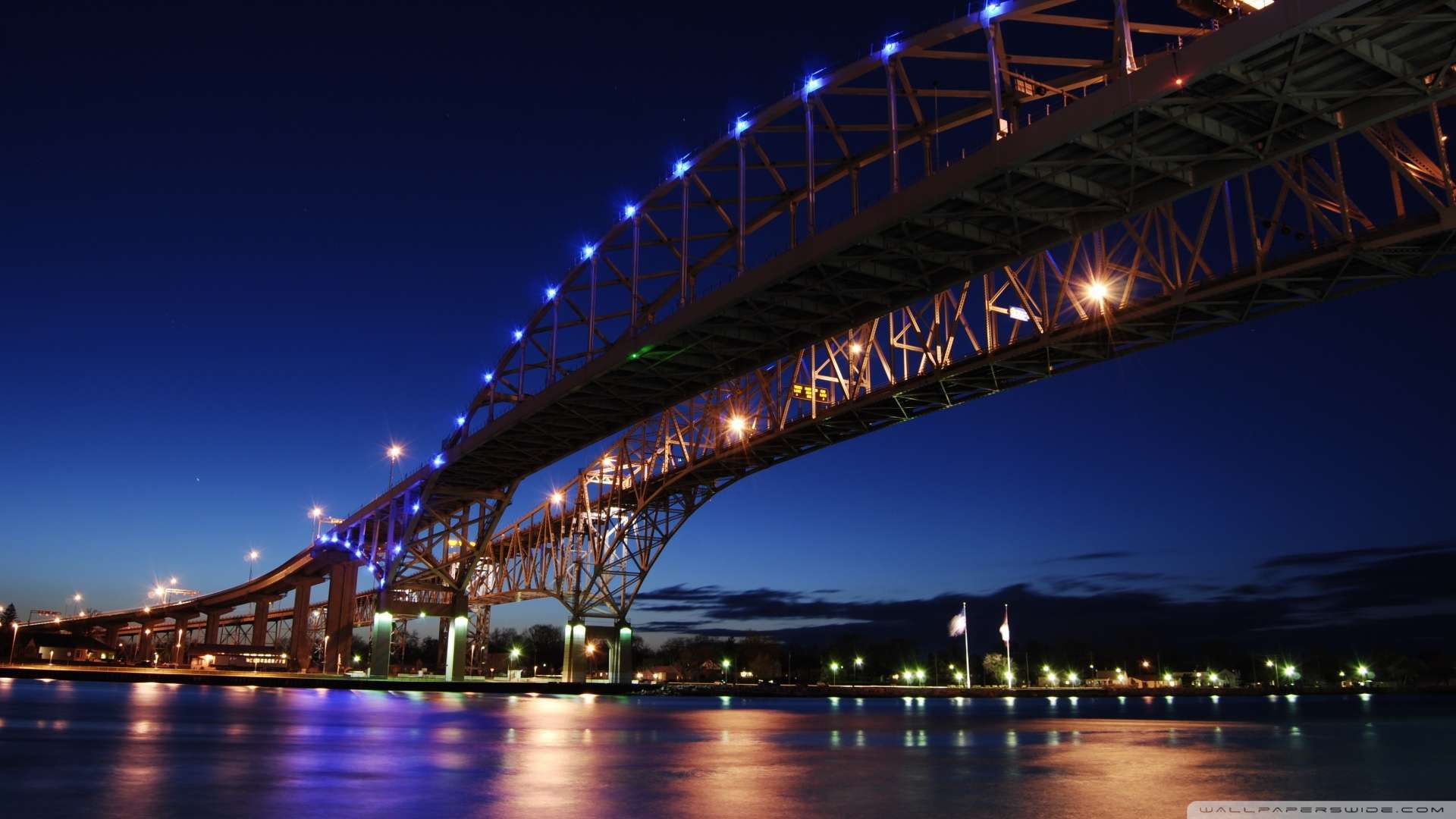 Wallpaper Blue Water Bridge 1080p HD Upload At January