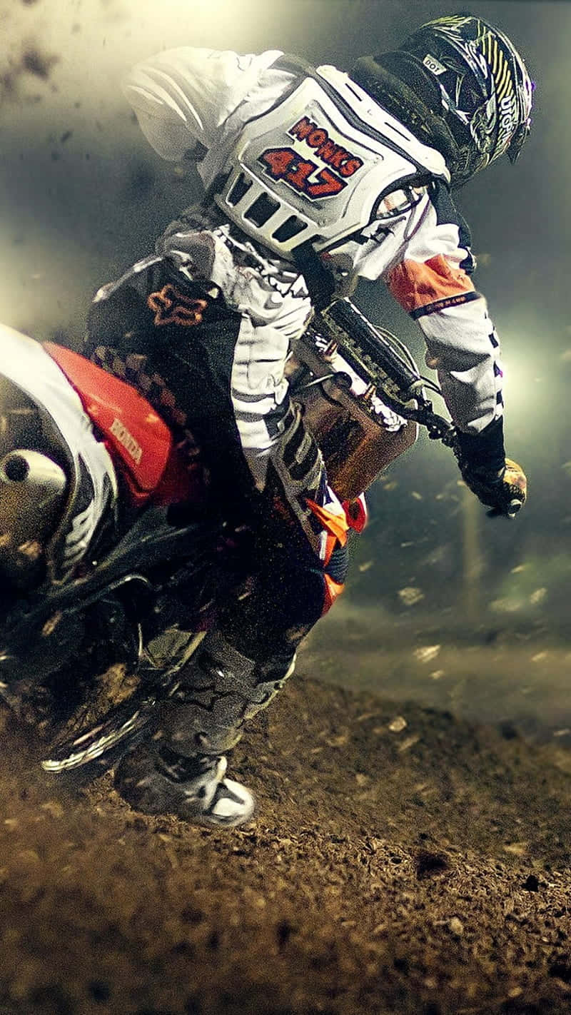 Conquer The Trails On Your Honda Dirt Bike Wallpaper