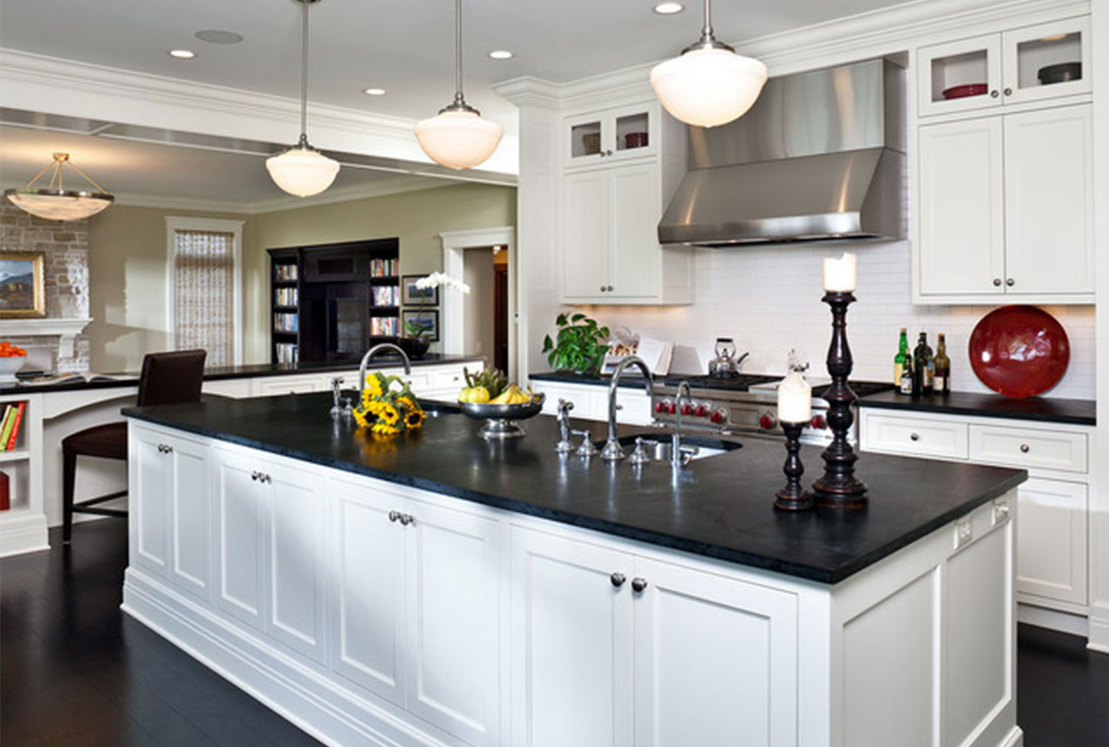 Kitchen Counters Wallpaper Design Ideas
