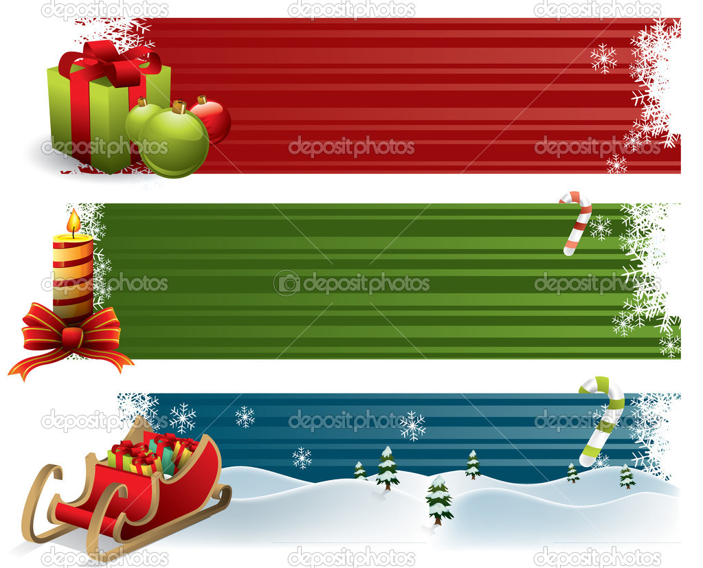 Christmas Banners Background Wallpaper Hivewallpaper