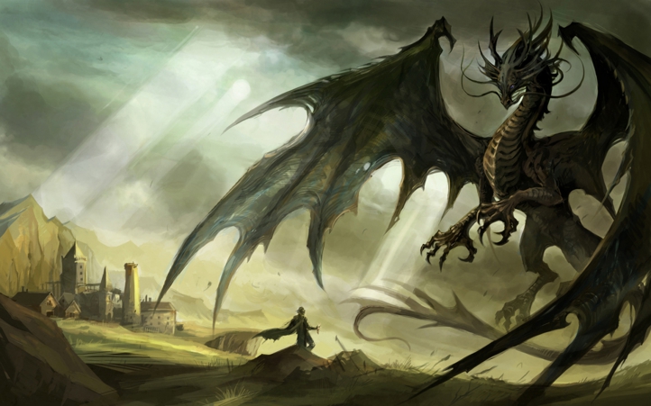 Fantasy Dragon Fonds D Cran Art Digital Gratuits