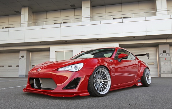 Wallpaper Scion Fr S Rocket Bunny Red Car Pictures And Photos